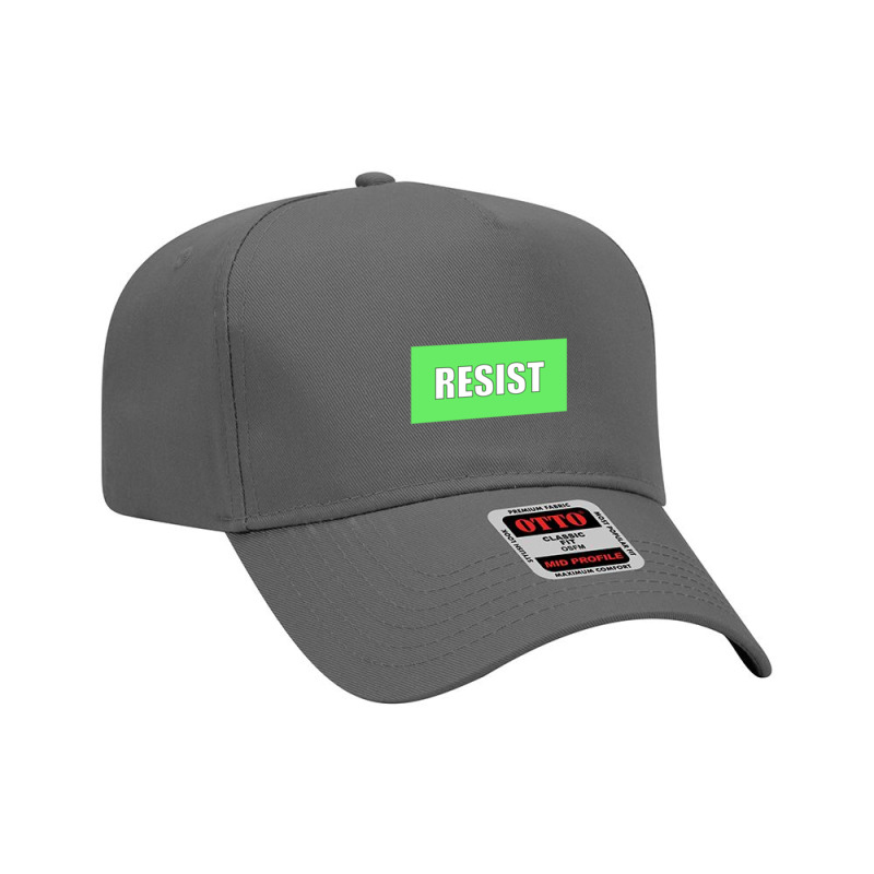 Resist Protest Products (green) Adjustable Baseball Cap | Artistshot