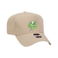 Green Octopus With Purple Trident, Green Octopus With Purple Trident V Adjustable Baseball Cap | Artistshot