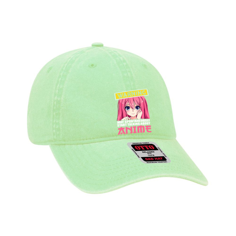 Warning May Spontaneously Start Talking About Anime Girls , Best Gift, Dyed Cap | Artistshot