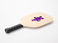 Pink Grateful Dancing Hippie Classic Rock Dead Bear Pickleball Paddle | Artistshot