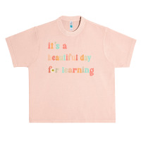 Its Beautiful Day For Learning Retro Teacher Students Women Birthday G Urban Heavy T-shirt | Artistshot