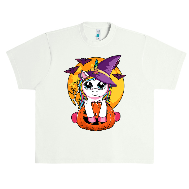 Cute Halloween Shirt Girls Kids Witchy Unicorn Halloween T Shirt Urban Heavy T-shirt | Artistshot