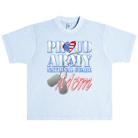 Proud Army National Guard Mom Usa Heart Mothers Day Urban Heavy T-shirt | Artistshot