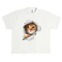 Ca, Orange Cat T Cat Torn Cloth Kitten Urban Heavy T-shirt | Artistshot