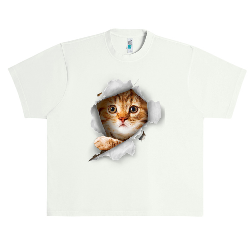 Ca, Orange Cat T Cat Torn Cloth Kitten Urban Heavy T-shirt | Artistshot