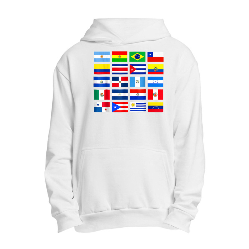 Vintage Latin American Flags Hispanic Heritage Month T Shirt Urban Pullover Hoodie by cm-arts | Artistshot