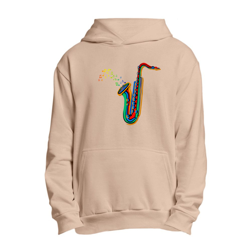 Musical Instrument Saxophone Player Saxophone Urban Pullover Hoodie by Kosdapen517 | Artistshot