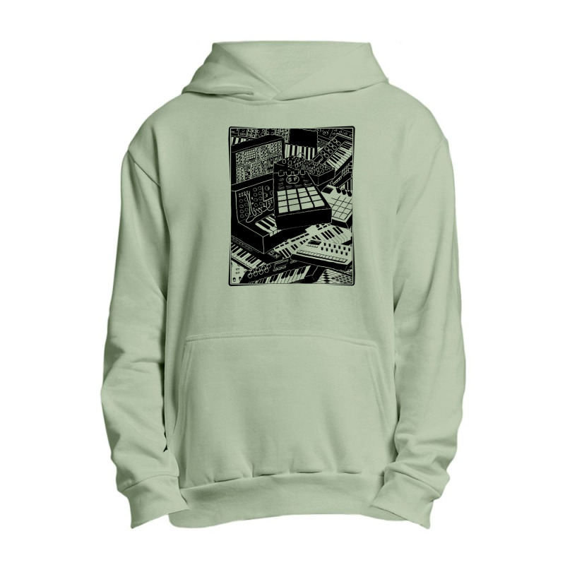 Electronic Musician Loves Synthesizers Urban Pullover Hoodie | Artistshot