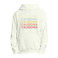 Caledonia Michigan Caledonia Mi Retro Vintage Text T Shirt Urban Pullover Hoodie | Artistshot