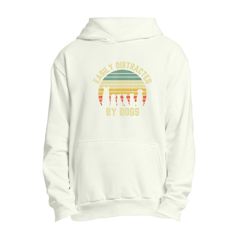 Easily Disraced By Dogs Shir Dog Shir Dog Lover Urban Pullover Hoodie by Konlasa6638 | Artistshot