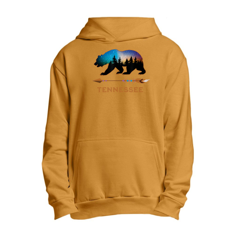 Tennessee Black Bear Wildlife Starry Night Sky Souvenir Urban Pullover Hoodie | Artistshot