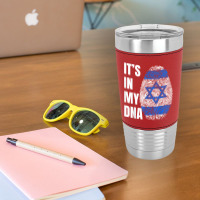 Fingerprint Dna Biometry Israel Flag T Shirt Leatherette Tumbler | Artistshot