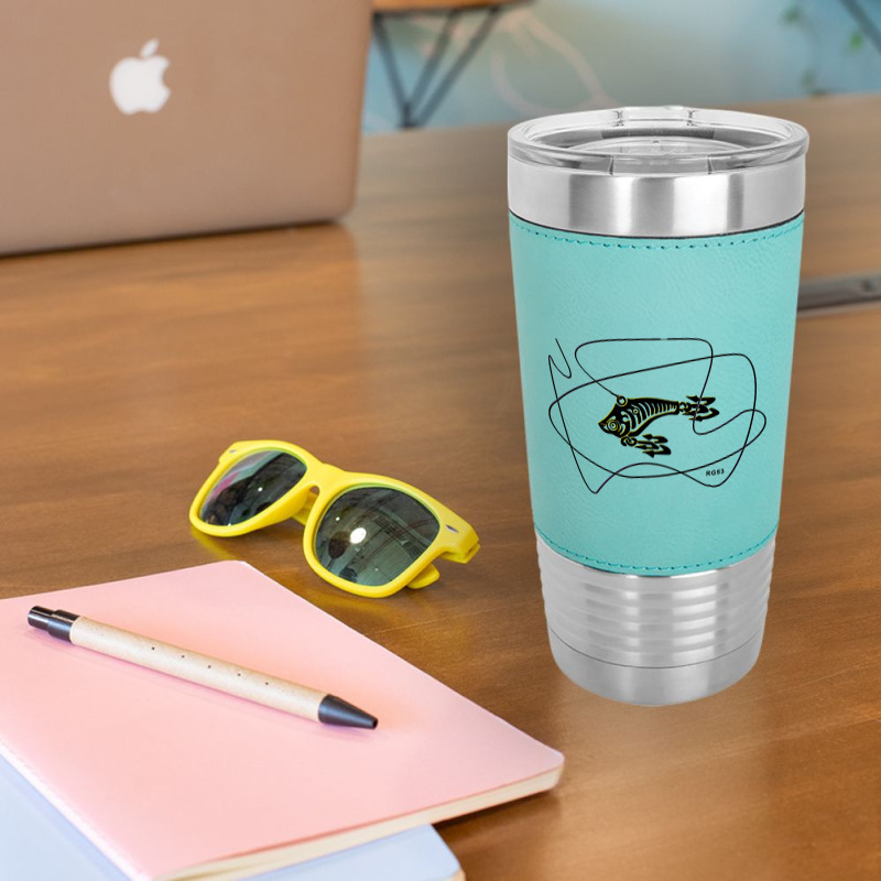 Casting Lure Design, Art Of Fishing Leatherette Tumbler | Artistshot