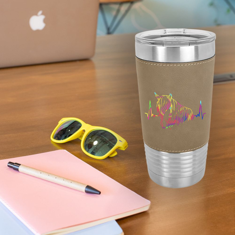 Colorful Haflinger, Colorful Haflinger Art, Colorful Haflinger Vintage Leatherette Tumbler | Artistshot