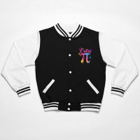 Pie Day Girly Cutie 3.14 Cute Math Geek Women Boys Girls Pi Mens Best Bomber Jacket | Artistshot