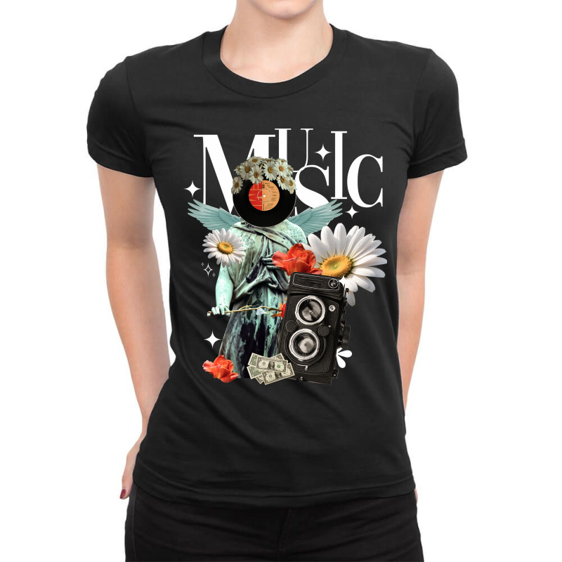 Music Vintage Ladies Fitted T-Shirt by ren21 | Artistshot