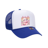 Japanese Pastel Retro Anime Kawaii Strawberry Milk Shake Foam Trucker Hat | Artistshot