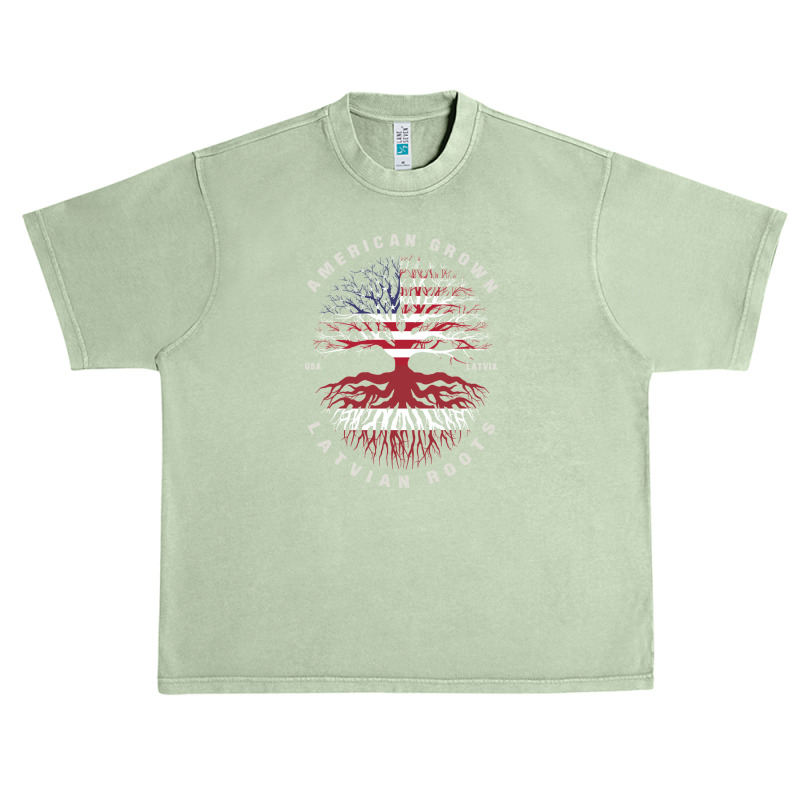 American Grown Latvian Roots Latvia Flag Urban Heavy T-shirt by WilmaMorgan | Artistshot