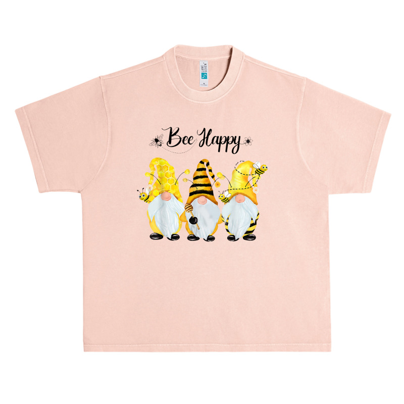 Bee Happy Bee Gnome Spring Urban Heavy T-shirt | Artistshot