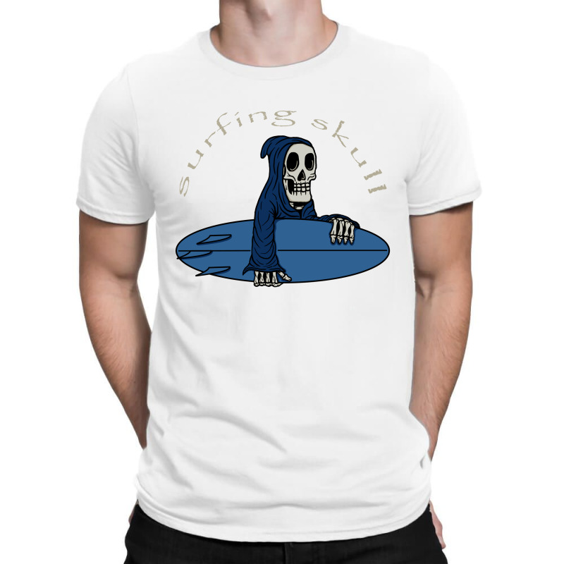 Surfing Skull T-shirt | Artistshot