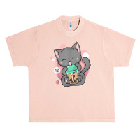 Cat Boba Tea Bubble Tea Anime Kawai Neko Urban Heavy T-shirt | Artistshot