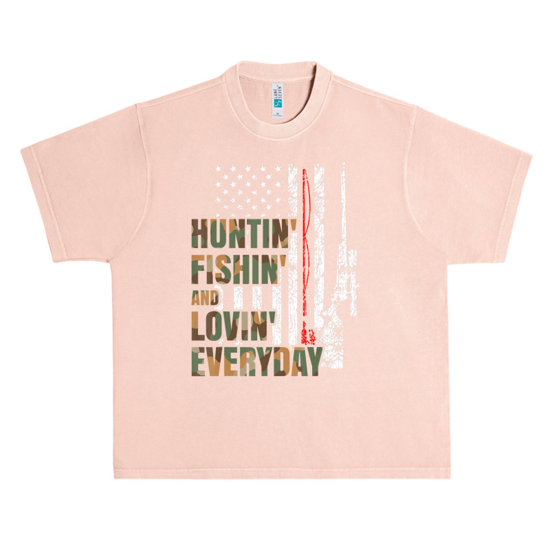 Hunting Fishing Loving Everyday American Deer Hunter Patriot Urban Heavy T-shirt | Artistshot