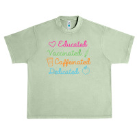 Educated Vaccinated Caffeinated Dedicated Teacher Vaccine Urban Heavy T-shirt | Artistshot