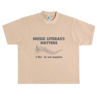 Music Literacy Matters Funny Music, Funny Gift For Musicians, Music Te Urban Heavy T-shirt | Artistshot