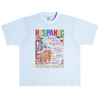 Latina Woman Art Hispanic Heritage Month Latin Country Flags Urban Heavy T-shirt | Artistshot