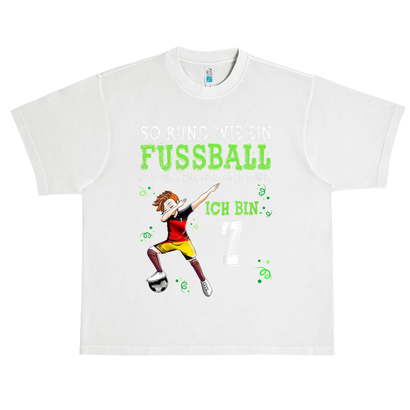 Children's With German Text Ich Bin 7 Years Football Dabbing Boy 7th B Urban Heavy T-shirt | Artistshot