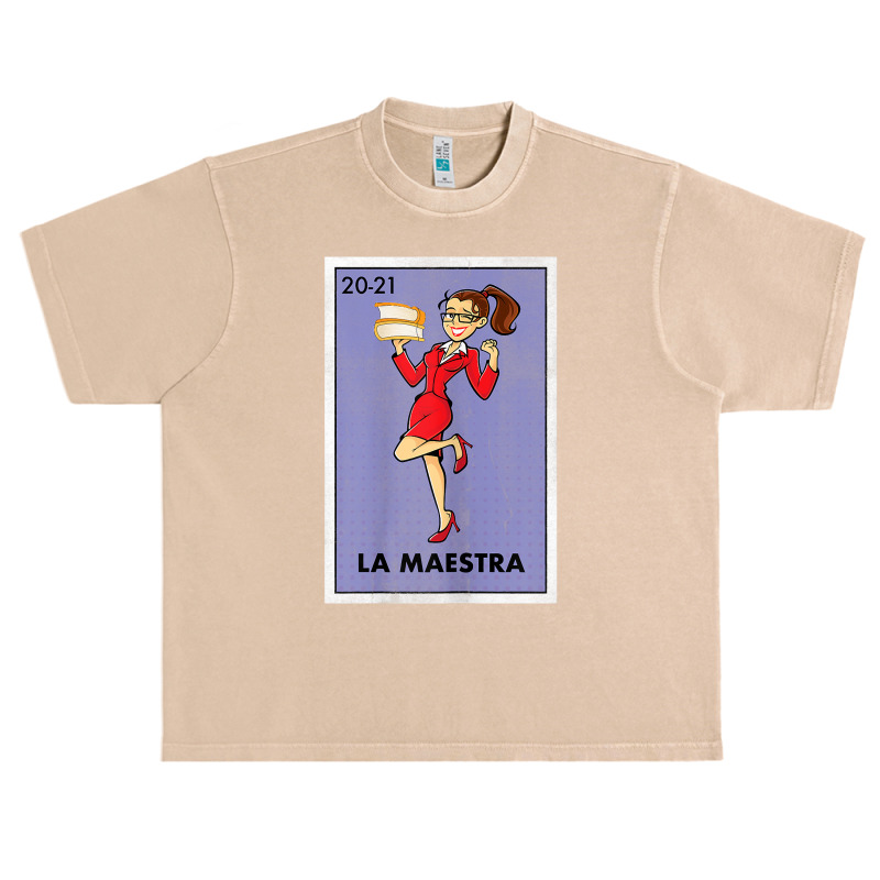 Womens La Maestra Lottery Espanol Gift Spanish Bilingual Teacher Urban Heavy T-shirt by liqualyfu | Artistshot