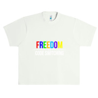 Freedom Over Code Switching Rainbow Long Sleeve T Shirt Urban Heavy T-shirt | Artistshot