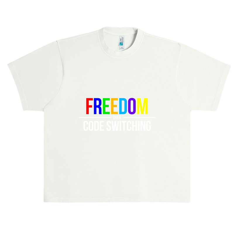 Freedom Over Code Switching Rainbow Long Sleeve T Shirt Urban Heavy T-shirt | Artistshot