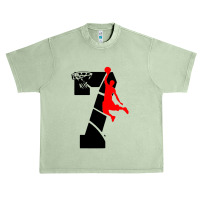 Kids 7 Year Old 7th Basketball Birthday Urban Heavy T-shirt | Artistshot