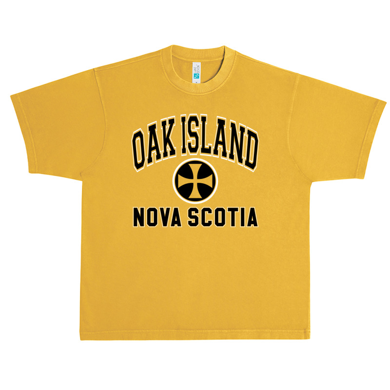 Oak Island Varsity Style Cross Black Print Pullover Hoodie Urban Heavy T-shirt by cm-arts | Artistshot