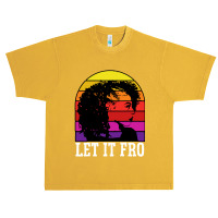 Let It Fro Afrocentric Black Pride Afro Hair Urban Heavy T-shirt | Artistshot