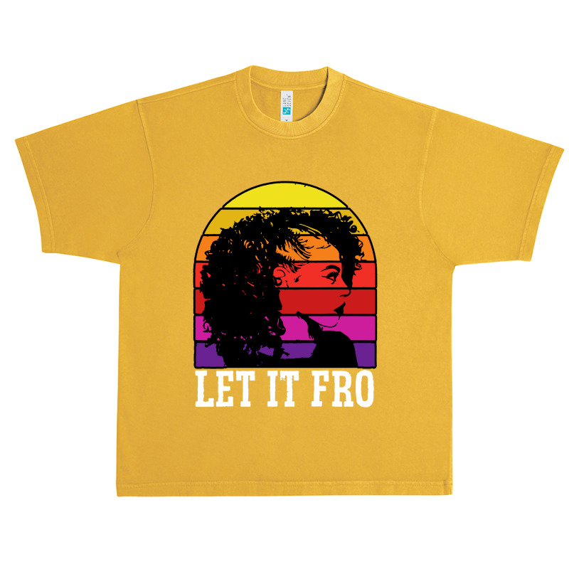 Let It Fro Afrocentric Black Pride Afro Hair Urban Heavy T-shirt | Artistshot