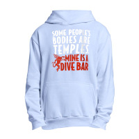 Womens Some People's Bodies Are Temples Mine Is A Dive Bar V Neck T Sh Urban Pullover Hoodie | Artistshot