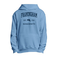 Framingham Massachusetts Ma Vintage Athletic Navy Sports Des Sweatshir Urban Pullover Hoodie | Artistshot