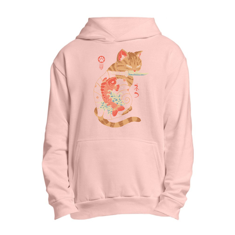 Carp Tattooed Cat Urban Pullover Hoodie by Kanmopsuk45 | Artistshot