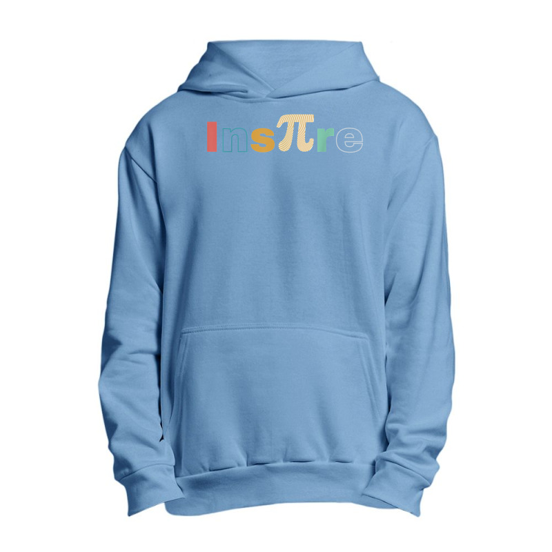 Ins-pi-re Retro Math Teacher Math Nerd Pi Day Urban Pullover Hoodie | Artistshot