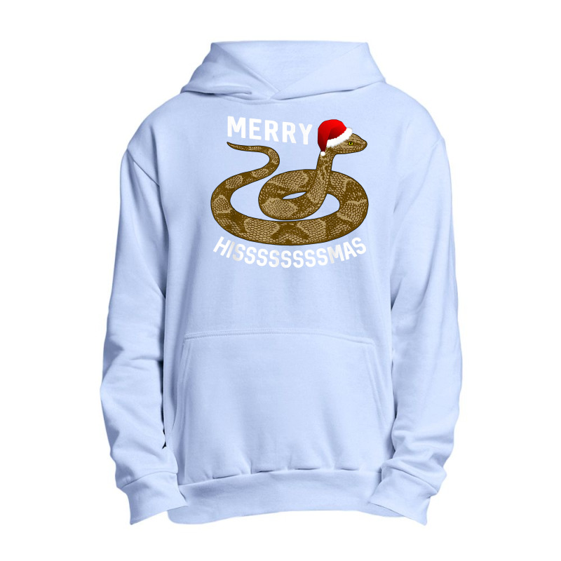 Holiday Merry Hissmas Christmas Santa Hat Copperhead Snake T Shirt Urban Pullover Hoodie | Artistshot