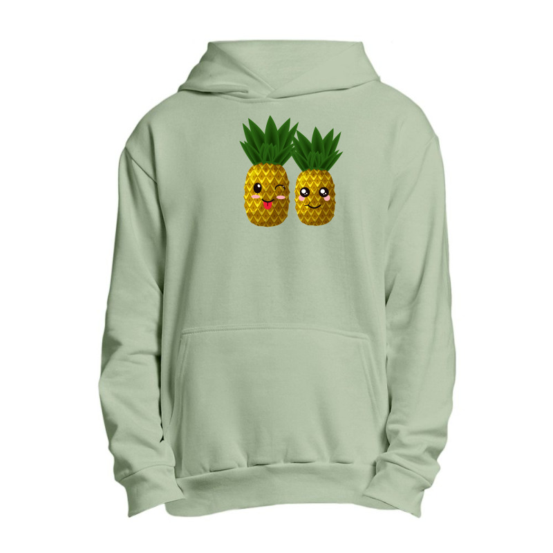 Cute Kawaii Pineapple Urban Pullover Hoodie | Artistshot