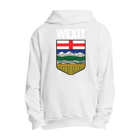 Wexit Alberta With Coat Of Arm Shield Canada Separation Movement Black Urban Pullover Hoodie | Artistshot