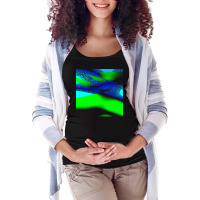 Blue Green Black Abstract Art T  Shirt Blue Green Black Abstract Art T Maternity Scoop Neck T-shirt | Artistshot