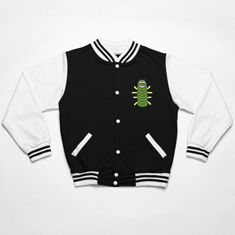 Green Caterpillar Character Cute Animal Halloween Costume Bomber Jacket | Artistshot