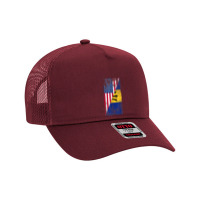 Usa Barbados Flags   United States Of America, Barbadian T Shirt Mesh Back Trucker Hat | Artistshot