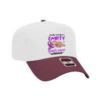 Domestic Violence Awareness T  Shirt Mostly Running On Empty Domestic Adjustable Baseball Cap | Artistshot