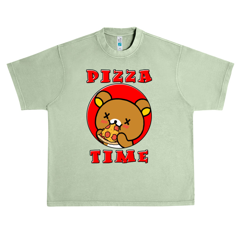 C:\users\dell\desktop\l2\chung 7\rilakkuma Relaxed Bear Pizza Time.png Urban Heavy T-shirt | Artistshot