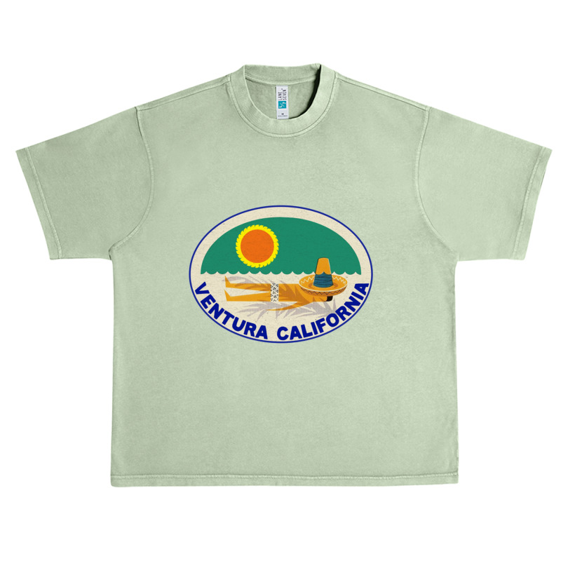 Ventura California Vintage Beach Travel Pacific Ocean Urban Heavy T-shirt | Artistshot